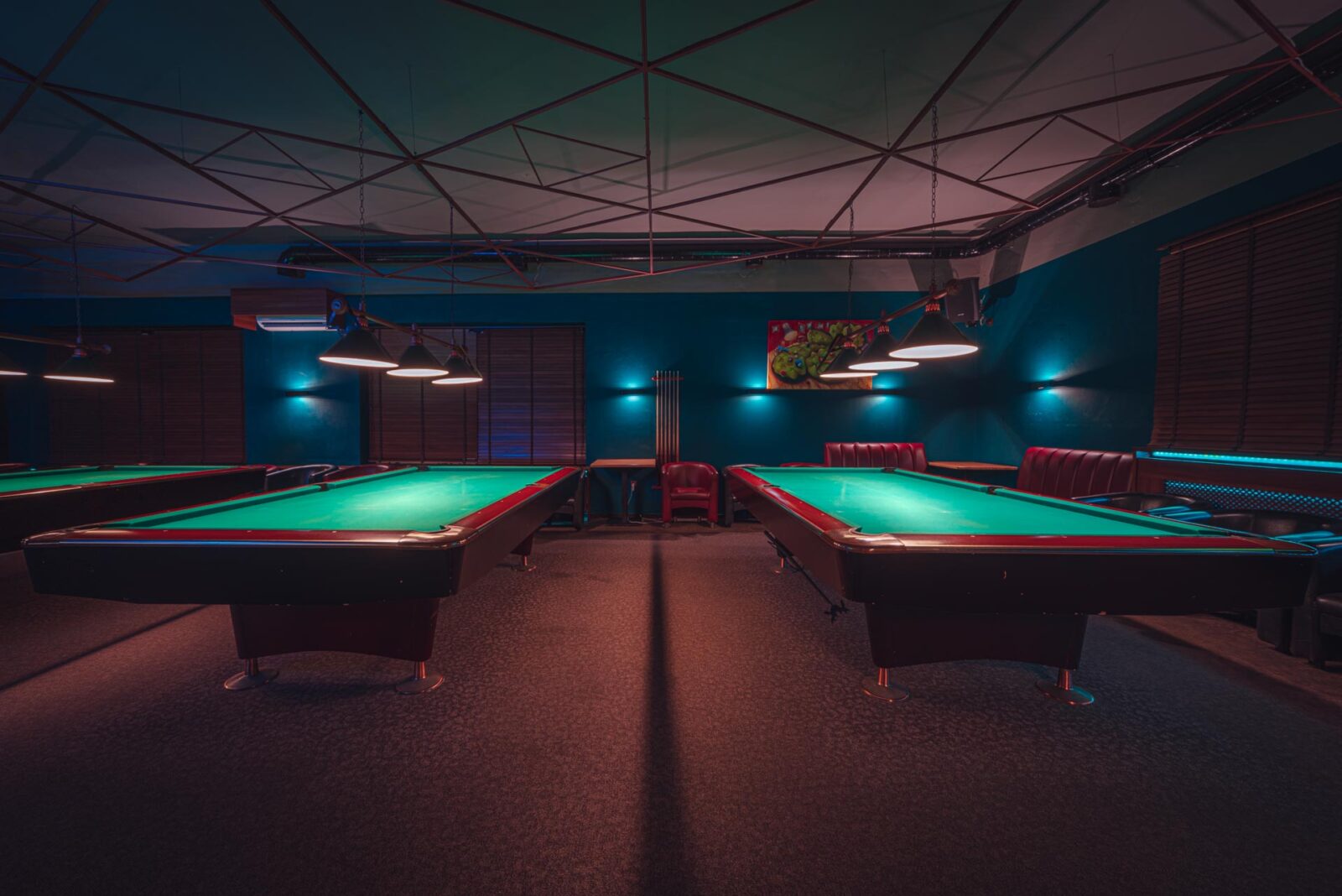 Pool tables at Klub Pictures in Białołęka
